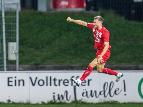 Angreifer Elvin Ibrisimovic und der FC Dornbirn wollen auch gegen Austria Klagenfurt einen Volltreffer landen und im ÖFB-Cup überwintern GEPA