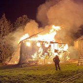 Landwirtschaftliches Gebäude abgebrannt
