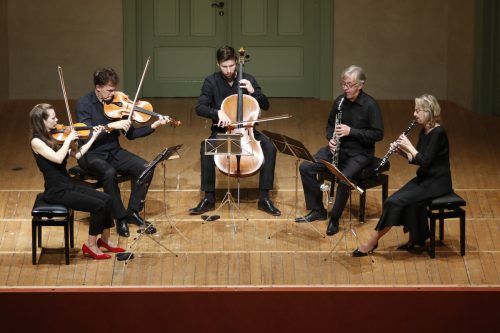 Das Armida Quartett spielte gemeinsam mit Meyer und Wehle. SChubertiade
