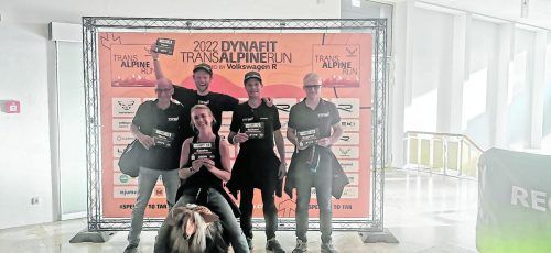 Das TRT Vorarlberg Team beim Trans Alpine Run.  TRT