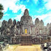 Steinerne Gesichter des Bayon-Tempels