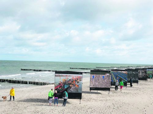 Der Ostseestrand in Zingst wird zur Freiluft-Galerie. Edith Rhomberg