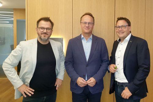 Enquete der ARGE Erwachsenenbildung (von links): Georg Braun, Prof. Markus Hengstschläger, ARGE-EB-Obmann Stefan Fischnaller. Arge EB