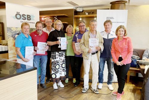 DIe 24. Bundestennistage in Salzburg waren die erfolgreichsten für die Tennisfreunde des Vorarlberger Seniorenbundes. Seniorenbund