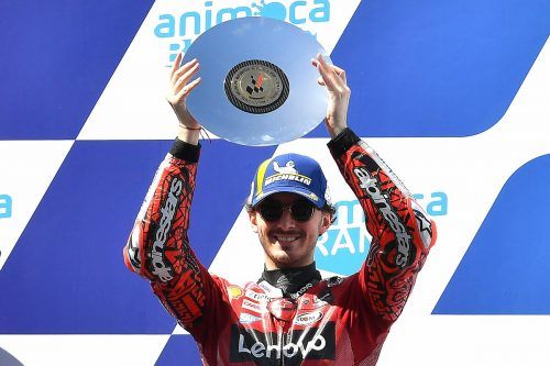 Francesco Bagnaia kann in einer Woche in Malaysia den WM-Titel sicherstellen. apa
