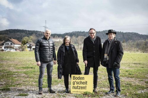 Für die Wohnanlage „I dr‘Sidlig“, die auf einem Fußballplatz entsteht, wurde Nenzing mit einem Anerkennungspreis vom Verein Landluft ausgezeichnet. LandLuft