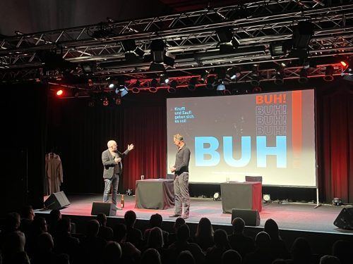 Grissemann und Dolezal mit ihrem Programm "Buh" am Spielboden.