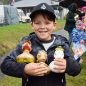 Enten schwommen um die Wette