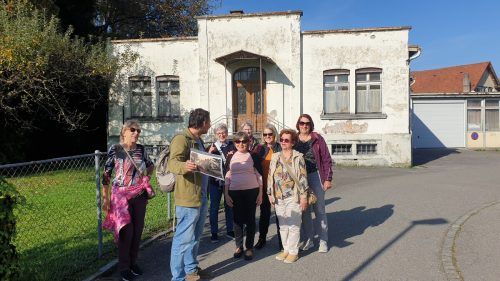 Oliver Heinzle vermittelte den Teilnehmern viel Wissen über Lustenau. Gemeinde