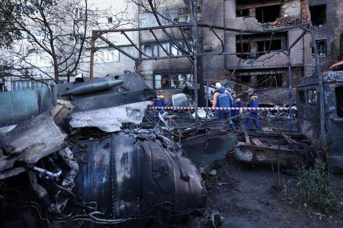Russland setzt die Luftangriffe in der Ukraine fort. AFP