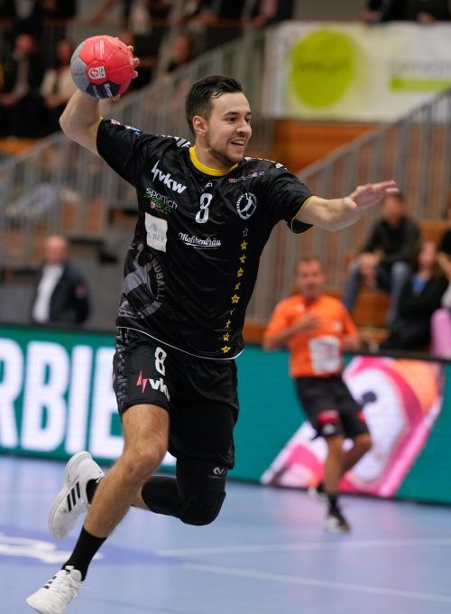 Flügelflitzer Sebastian Burger erzielte jeweils den Siegestreffer bei 26:25 im September und vor einer Woche beim 30:29 im Achtelfinale des ÖHB-Cups. VN/DS