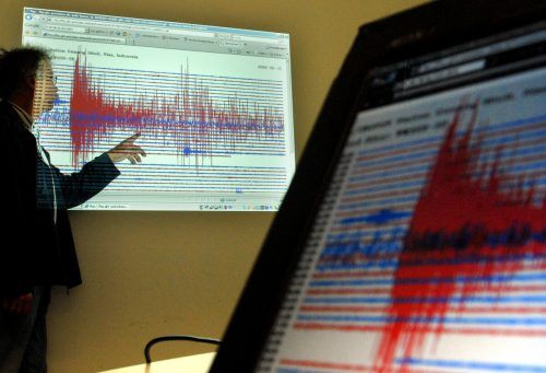 Seismografen registrieren und dokumentieren die Ausschläge eines Erdbebens. Hierzulande sind diese glücklicherweise meist harmloserer Natur. ap