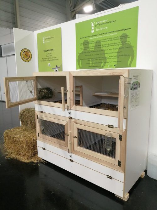 So schaut der neue Kaninchenmusterstall aus.  Elmar Luger