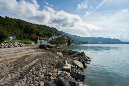 Vor dem Lochauer Strandbad entsteht eine Wiese, die so groß werden soll wie jene beim Strandbad und Kaiserstrand zusammen.
