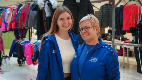 Andrea und Tochter Nina standen für Auskünfte bereit.