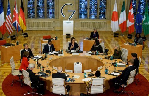 Beim Treffen der G7-Außenminister in Münster in Deutschland ging es um den russischen Angriffskrieg in der Ukraine. AFP
