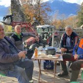 Ruine Blumenegg winterfest gemacht