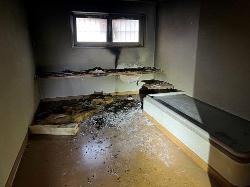 Der Häftling zündete in der Zelle eine Matraze an.  Kapo St. Gallen