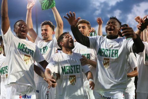 Der Meisterjubel der Spieler vom Frühjahr kostete den Klub ein Mehr an Prämienausgaben. gepa