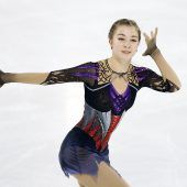 Olga Mikutina steht zum zweiten Mal auf der Grand-Prix-Bühne