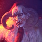 Krampusshow auf Brazer Festplatz