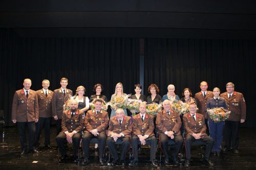 Ehrungen bei der Feuerwehr Lauterach.