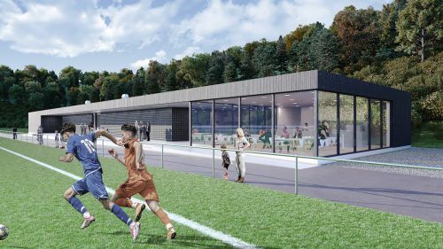 Die größte Investition der Walgaugemeinde ist mit rund 2,6 Millionen der Neubau des Sporthauses Hofen.  