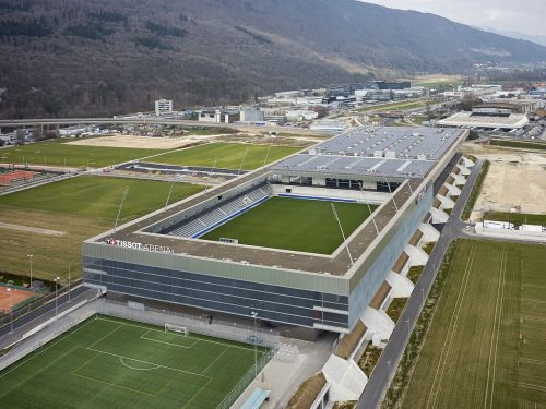 Ein Stadion muss man nicht bauen, FC Biel spielt in der modernen TissotArena.