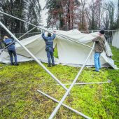 Zelte sind weg, Quartierfrage bleibt