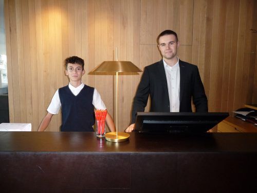 Jan empfing Gäste im Hotel Schwärzler in Bregenz.
