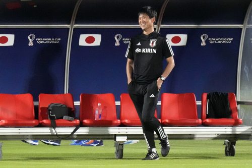 Japans Teamchef Hajime Moriyasu glaubt an sein Team: „Wir sind bereit.“ ap