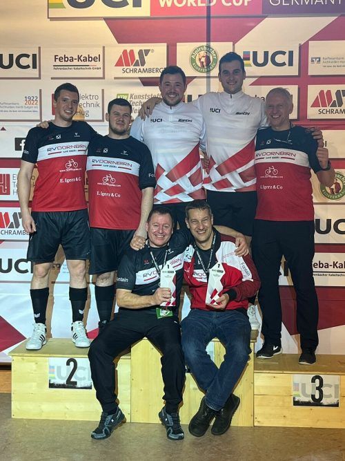 Nach EM- und WM-Gold triumphierten Patrick Schnetzer (l.) und Stefan Feurstein auch beim Weltcupfinale. Privat
