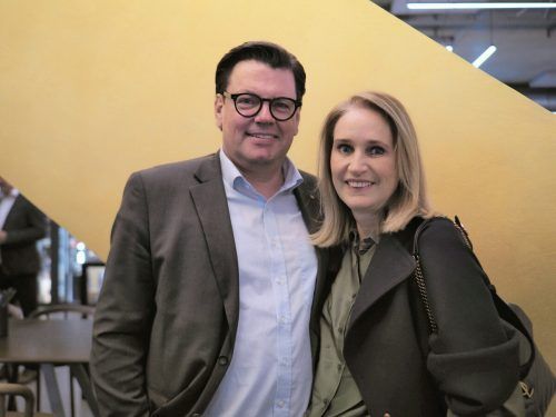 Raiba-Vorstandsmitglied Stefan Vetter mit Claudia.