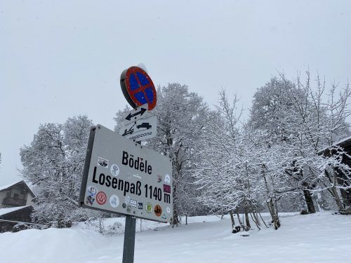 Schnee am Bödele. Den muss am Hausberg der Dornbirner Frau Holle liefern.  VOL