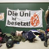Klimaschützer besetzen Hörsaal der Uni Wien