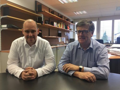 Andreas Reinalter, Leiter des Arbeitsinspektorats Vorarlberg, mit seinem Stellvertreter Robert Seeberger.  VN/ger