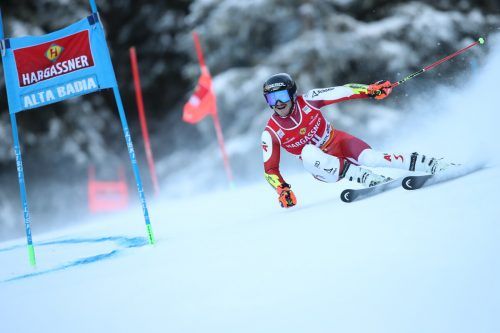 Auch Patrick Feurstein musste beim ersten von zwei Weltcup-Riesentorläufen der schweren Strecke auf der Gran-Risa-Piste Tribut zollen. gepa