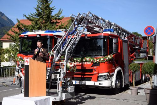 Bereits letztes Jahr wurden zwei neue Feuerwehrfahrzeuge der Feuerwehr Bludenz im Rahmen einer Feier gesegnet.  SCO