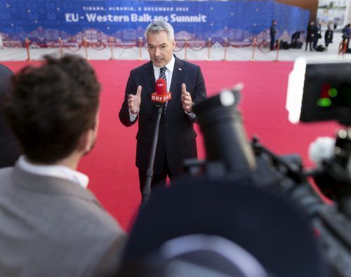 Bundeskanzler Nehammer war in der Pressestunde zu Gast. BKA/Wenzel