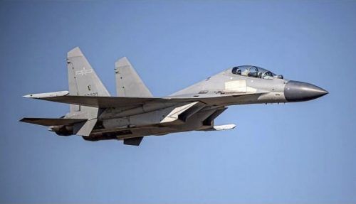 Chinesische Streitkräfte demonstrieren vor taiwanesischer Küste militärische Stärke.  AP