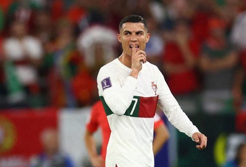 Cristiano Ronaldo war nach 1:2 gegen Südkorea und Auswechslung frustriert. rs