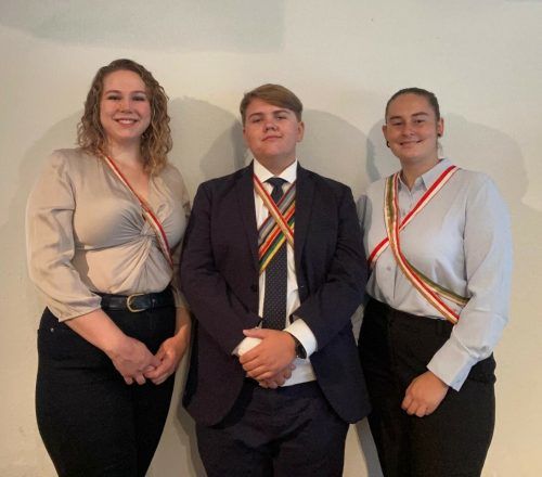 Der Clunia-Vorstand: Stefanie van Dellen, Jakob Hammerer und Sarah Stöckl Clunia