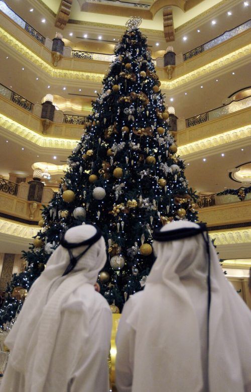 Die Dekoration dieses Christbaums war elf Millionen Dollar wert.  AP