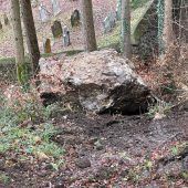 Felssturz in Hohenems am Schwefelberg