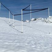Kunstprojekt im Schnee