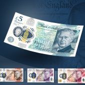 Banknoten mit Porträt von König Charles