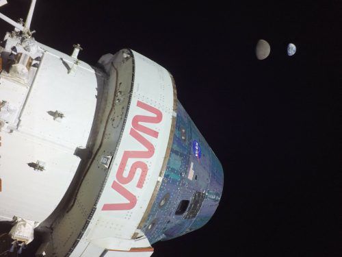 Die „Orion“-Kapsel ist seit einem Monat im All unterwegs.  NASA/AFP