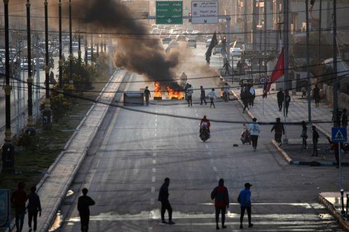 Die Proteste im Iran gehen weiter, hier im Rahmen einer Straßenblockade. AFP