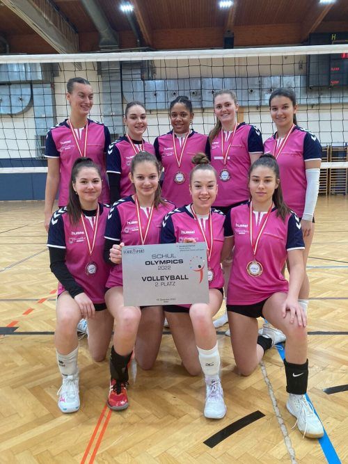 Die Volleyballerinnen des Sportgymnasiums holten Silber bei der Schul Olympics Bundesmeisterschaft.