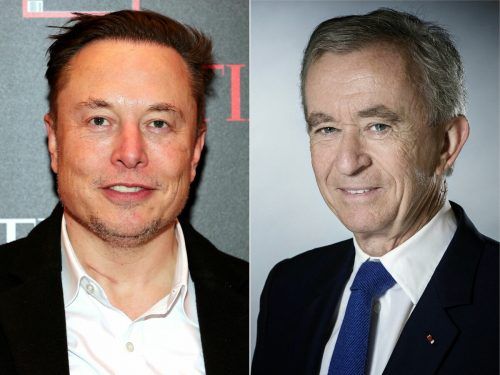 Elon Musk liegt nunmehr auf Platz zwei hinter Bernard Arnault.  RTS